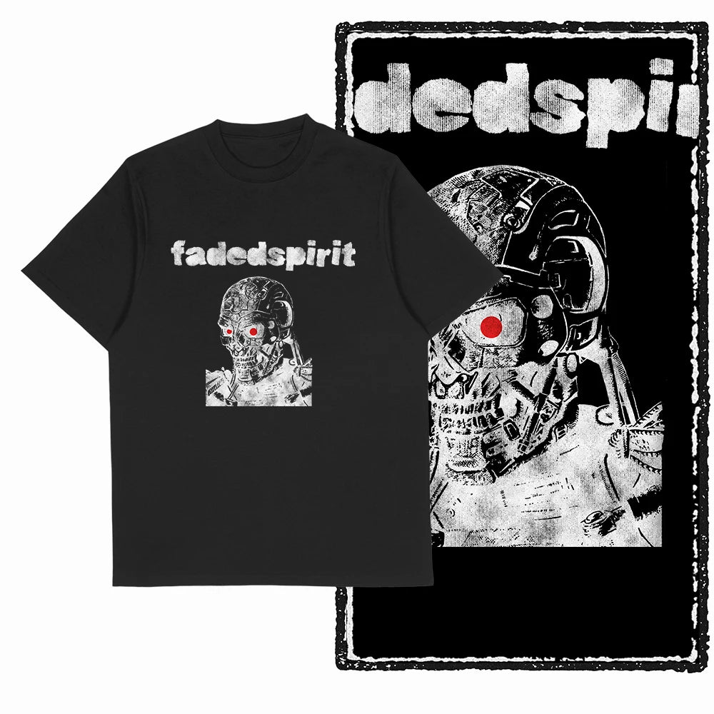 Coolmind U4 Streetwear Cool Print Exclusive Graphic T shirt fo men 100% Cotton Big Size vintage BLACK men's novelty tee shirt