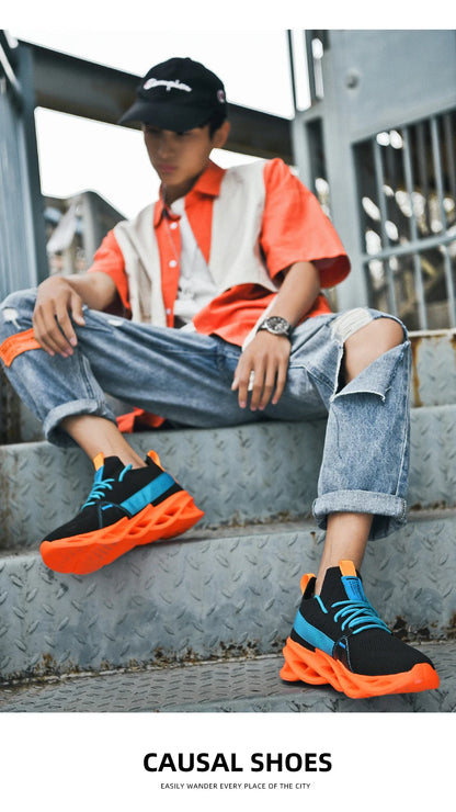 Men Casual Sneakers Summer 2023 Running Shoes Mesh Breathable Male Tenis Shoes Light Fashion Sport Shoes Men Hiking Shoes