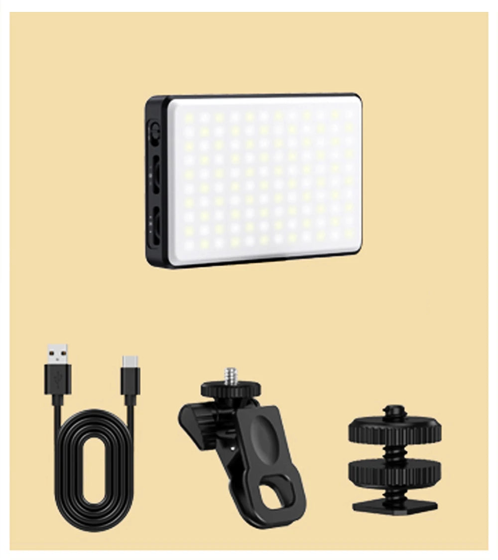 LED Selfie Light Phone Fill Light 120 LED 3000mAh Rechargeable Portable Video Light for Tiktok Vlog Video Conference Selfie