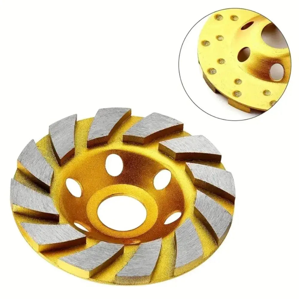 100mm Turbo Cup Wheel Diamond Grinding Disc for Deburring Stone Polishing Very Fine Abrasive Wet/Dry Grinding Metal Bonding