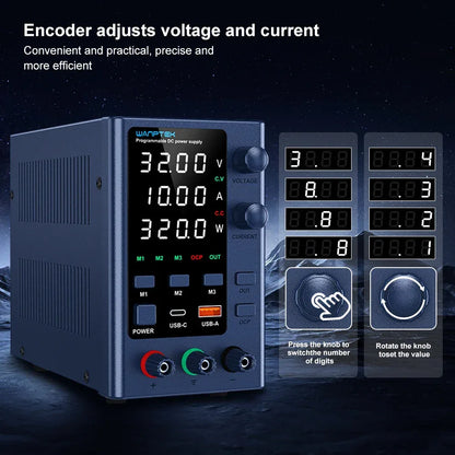 Wanptek DC Laboratory Power Supply 30V 10A 60V 5A 120V 3A Adjustable Voltage Current Applicable voltage 110V 220V Power Supply