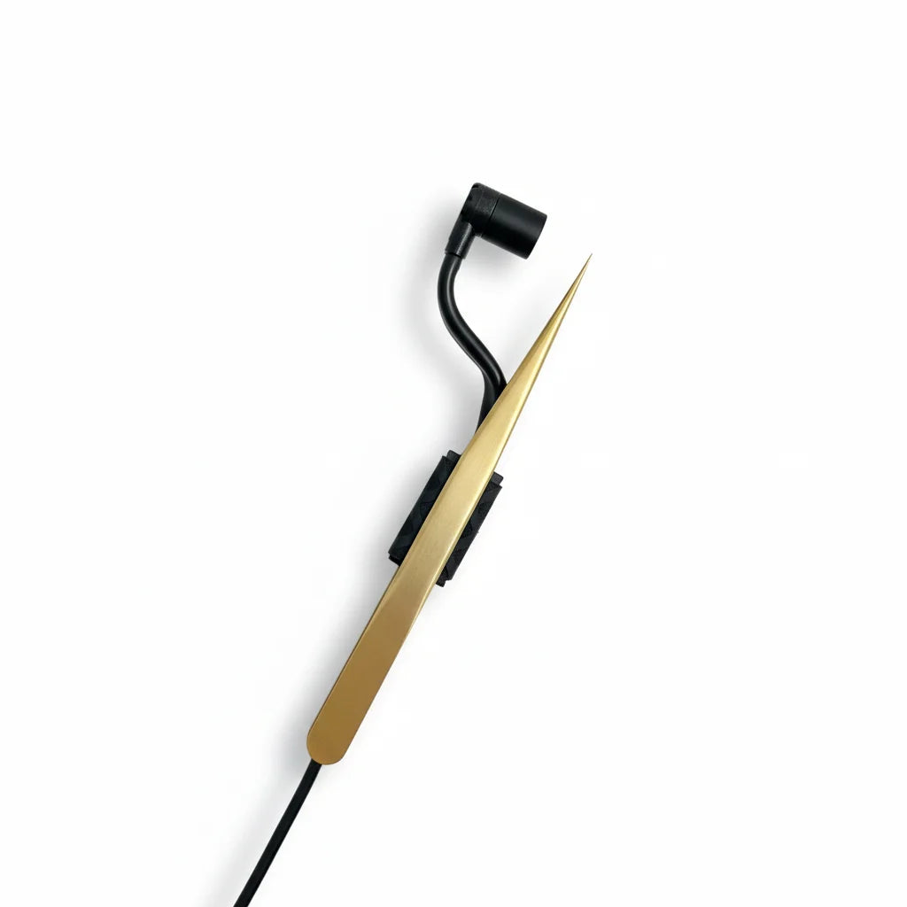 Heatless UV LED Tweezers Lash Lamp 2W Handheld UV Lash System Quick Drying Lamp for Eyelash Extension