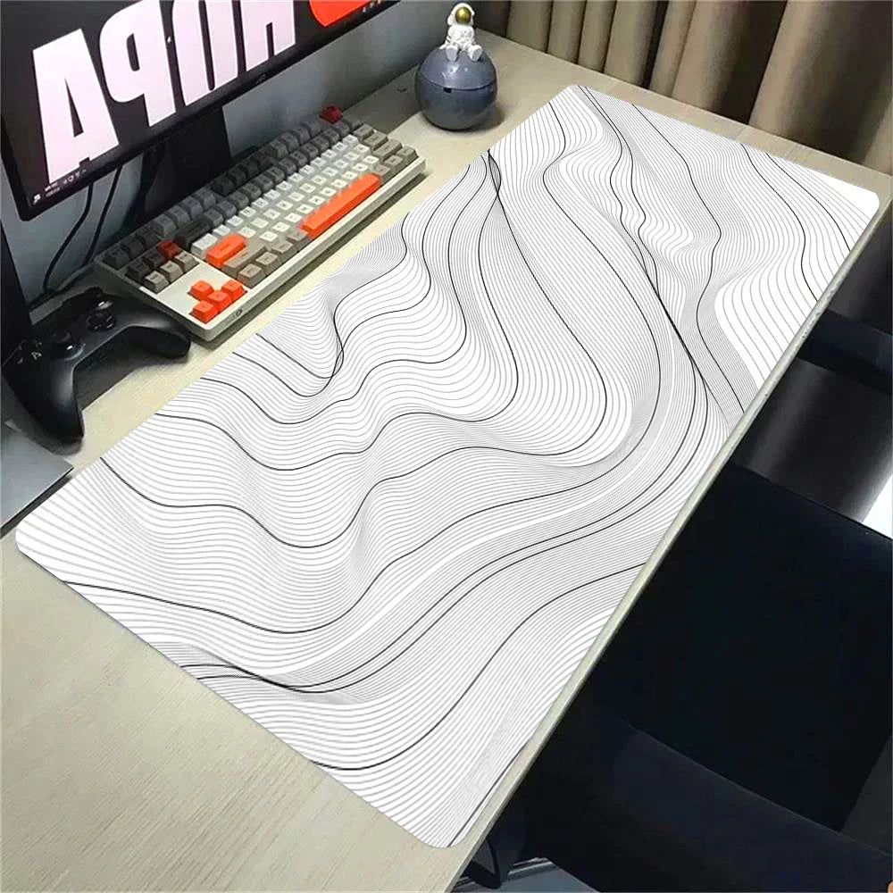 Topographic Mousepad Strata Liquid Mouse Pad Black 500x1000 Mat Gamer 900x400 Extended Pad Custom Mauseped Rubber Office Carpet