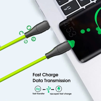 120W USB C 2Ports Charger Kit Green Wall Plug EU/US Adapter Fast Charging For iPhone iPad Samsung Xiaomi USB Type C Data Cables