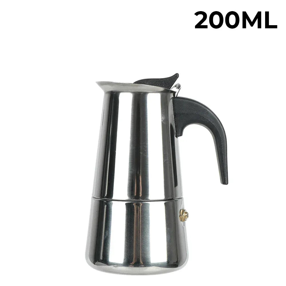 New 50ml-600ml Moka Pot Aluminum Household Electric Burner Stove Top Espresso Percolator Coffee Maker Coffee Extraction Pot