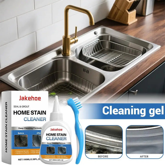 1 Set Household Stain Remover Gel Heavy Duty Washing Machine Cleaner With Brush Shower Bathroom Sink All-Purpose Cleaning Gel by PDG ibma