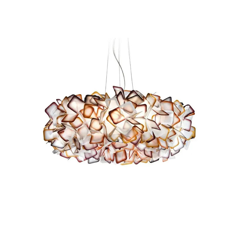 Modern Hanging Ceiling Lamp Chandelier for Living Room Lustre Petal Pendant Chandelier Bedroom Restaurant Black Indoor Lights