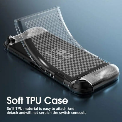 New Suitable Switch 2 Protective Case With Transparent Mesh Texture For Shock Scratch And Fingerprint Resistance