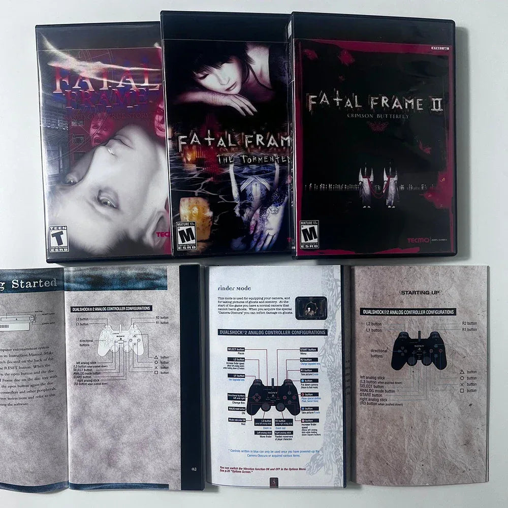 Retro video game Fatal Frame Series NTSC U/C Version copy digital burning disc DVD For PS direct reading modification machine