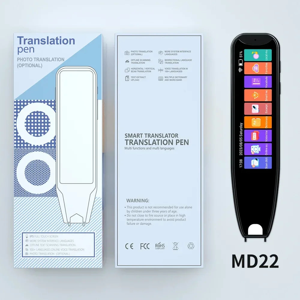 New MD22 Voice Translator Offline Scan Translation Pen  134 Voice Translation 9 OfflineTranslation Business Scanning Reading Pen