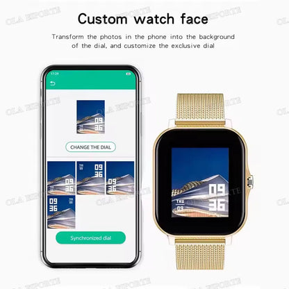 New Smart Watch Android IOS Phone 1.44 Inch Color Screen Bluetooth Call Blood Oxygen/Pressure Monitoring Smart Watch Women Men