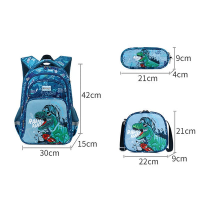 Cartoon Unicorn 3 Piece Set School Bags For Girls Boys Kids Space Backpack Primary School Students Backpack With lunch box