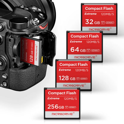 Compact Flash Card 256GB 128GB 32GB 64GB Real Memory Card High Speed 120MB/S CF Card The Best Quality Flash Cards for Camera