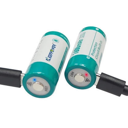Keeppower P18350TC 1600mAh Batteries 3.6V Type-C Rechargeable Li-ion Battery for Flashlights Medical Devices Toys