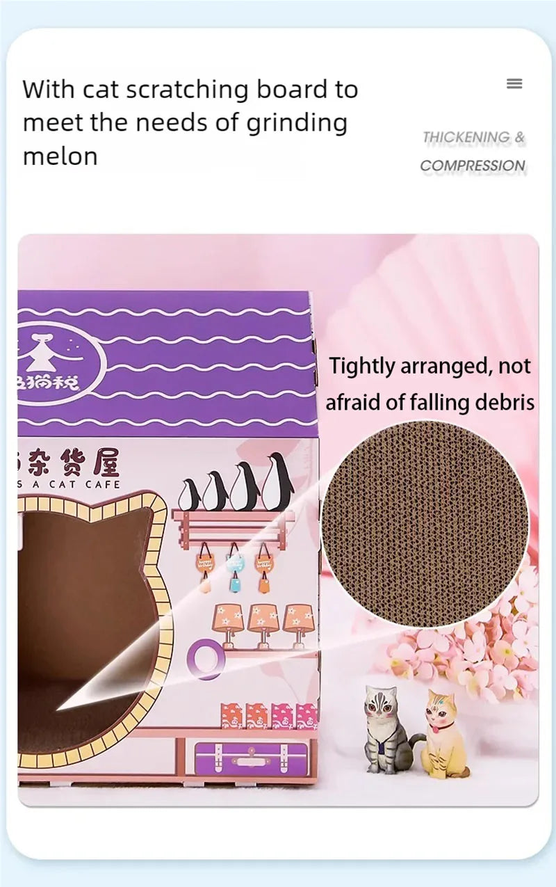 Cat litter, cat scratch board, integrated sofa, anti cat scratch box, cardboard box, house, cat toy, cat supplies
