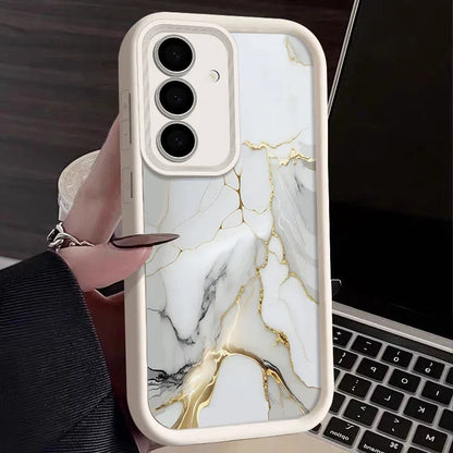 Marble Pattern Case For Samsung Galaxy S25 S24 S23 S22 Ultra Plus S21 S23 S20 FE A56 A55 A54 A53 A52 A34 A14 5G Silicone Cover