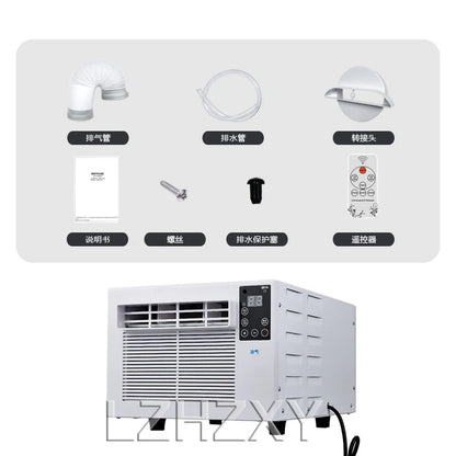 Home Portable Mobile Air Conditioning Dehumidification Desktop Mini Cooling Only Machine Free Installation with Remote Control
