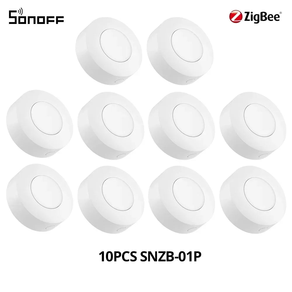 SONOFF SNZB-01P SNZB 01P Sonoff Wireless Switch Zigbee Scene Switch Two Way Control Act As Doorbell Emergency Button Via Google
