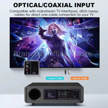 5.1 Channel Home Theater System 200W Peak Power Subwoofer Bluetooth 5.0 Wireless Microphone Wall Mount Speakers For Home KTV