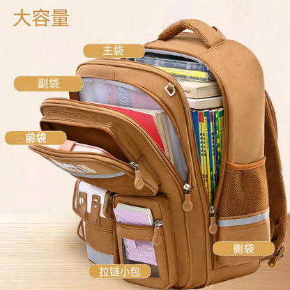 Capybara School Bags for Boys Girls Primary Schoolbag Cartoon School Backpack Set Rucksack Bagpack Kids Cute Children Book Bags