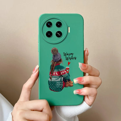 Cover For Tecno Spark 20 Pro+ 4G Case Phone Bags Pretty Flower Liquid Soft Silicone Shell For Tecno Spark20 Pro Plus Funda Coque