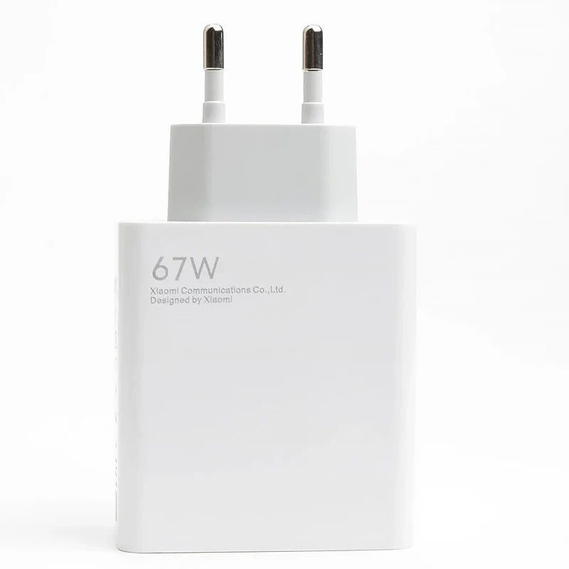 Xiaomi Charger 67W EU Original Fast Charge Power Adapter 6A Type C Cable For Xiaomi 12 11 POCO X5 X4 Pro Redmi Note 9 10 11 Pro