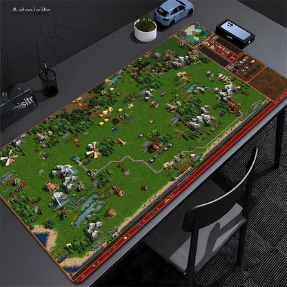 Anime Heroes of Might and Magic 3 Map Mousepad Gaming Laptops Keyboard Mat Desk Protector Deskmat Mats Laptop Gamer Mouse Pad