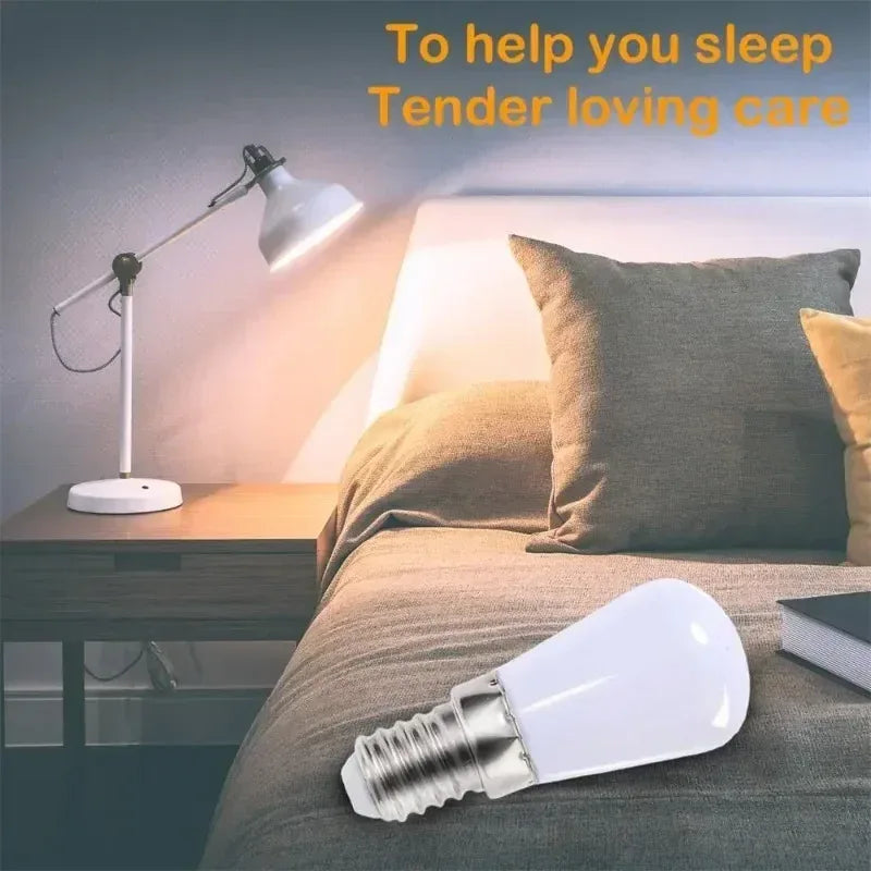 LED Refrigerator Lamp E12 Light Bulb 220V LED Refrigerator Lamp Screw Bulb for Refrigerator Display Cabinet Home Lighting
