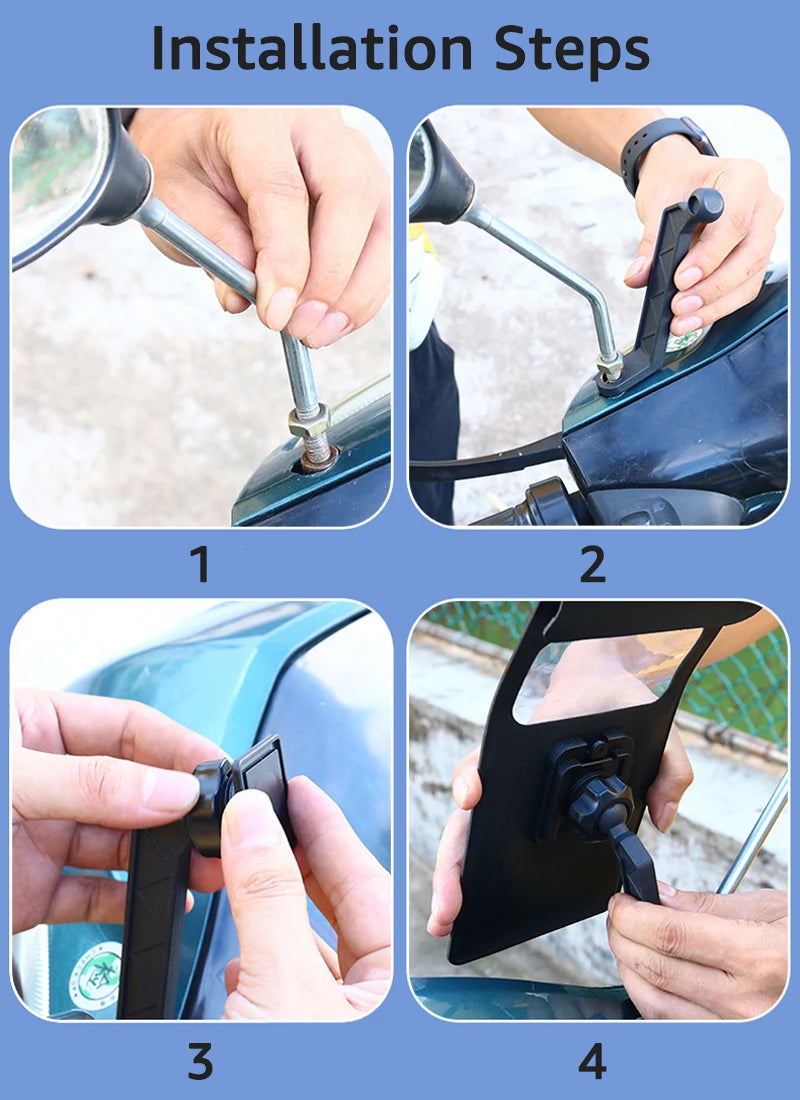 Bike Phone Holder Case Waterproof Bicycle Handlebar Phone Stand Motorcycle Rearview Mirror Cellphone Mount Cycling Accessories