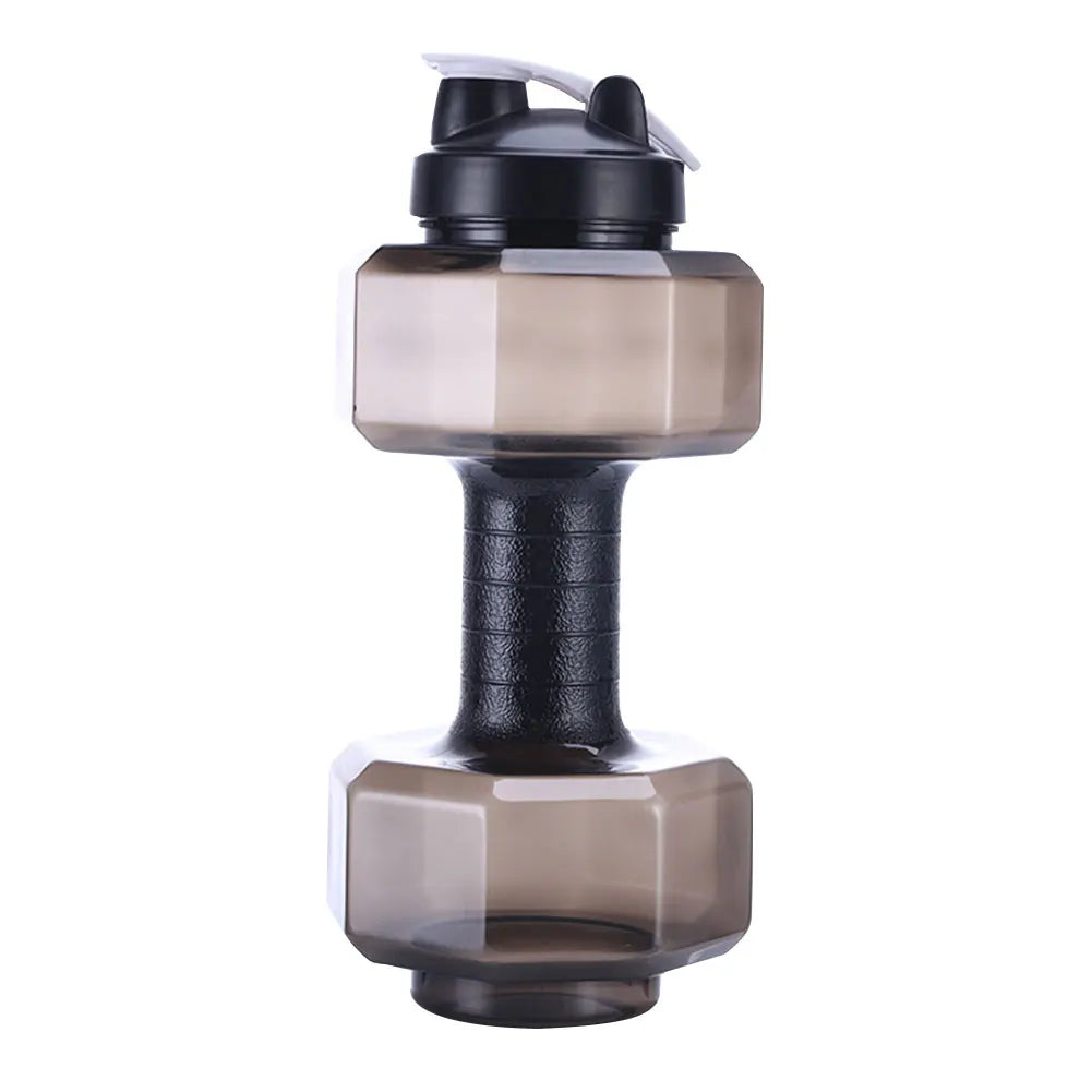 2.6L Sports Dumbbell Shaped Kettle Sport Water Bottle Outdoor Indoor Fitness Cycling Water Bottle Camping Cold Water Bottle