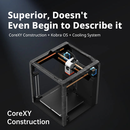 Anycubic Kobra S1 Combo Multi-Color 3D Printer High Precision Core XY Stable Structure Ultra-Quiet Max Speed 600mm/s 3D Printer