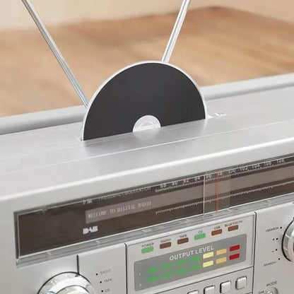 GPO Brooklyn Retro Boombox | Cassette Player, CD Player, Bluetooth Speaker, FM Radio, Portable Stereo System