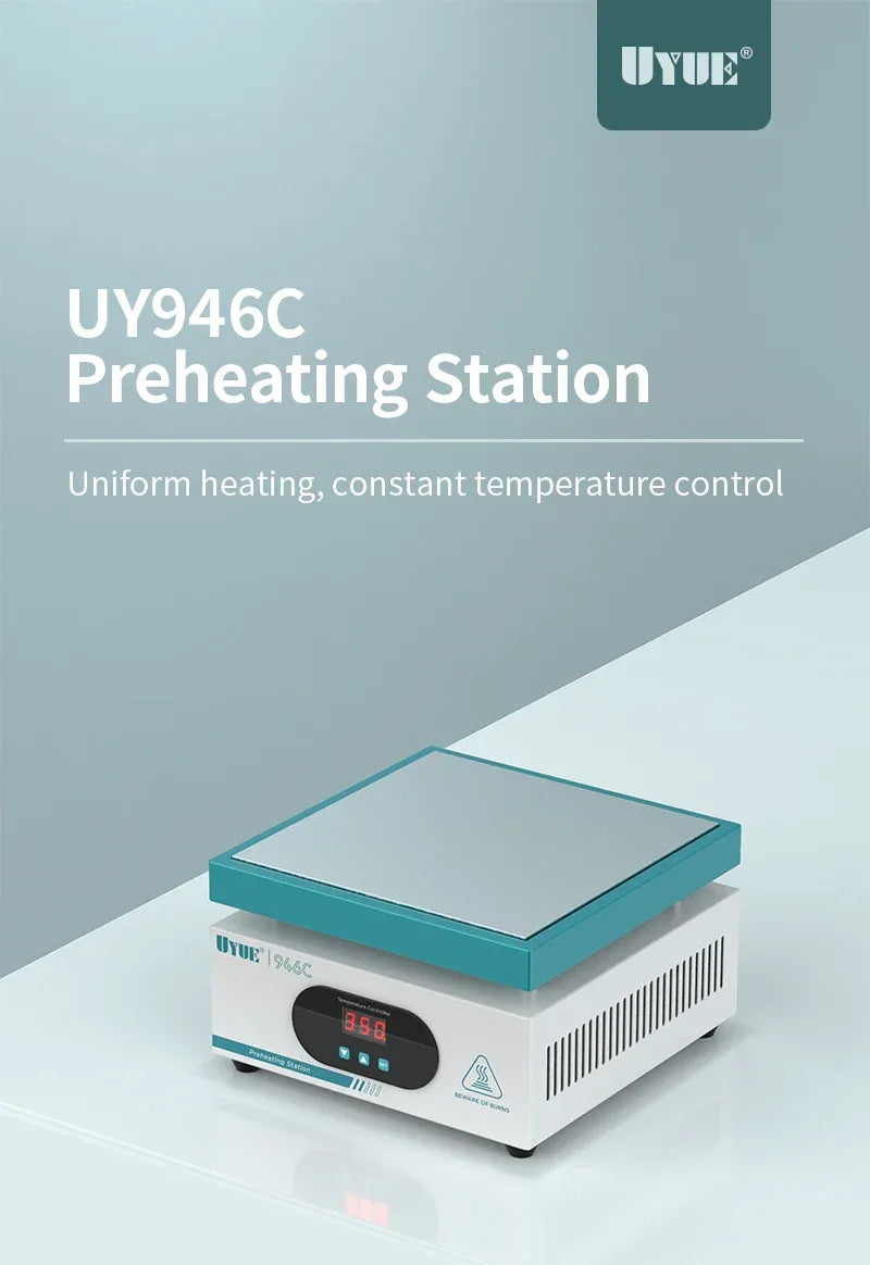 UYUE 946C Electronic Hot Plate Preheat Digital Preheating Station 200x200mm For PCB SMD Heating Led Lamp Desoldering 110V/220V