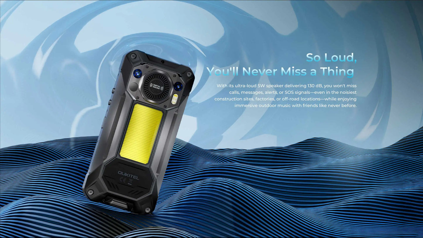 OUKITEL WP61 Ultra Rugged Phone 20000mAh, 6.78'' HD+ 36GB(12+24)+512GB ROM, 108MP Android 16 NFC 5G Smartphone - Thermal Imaging
