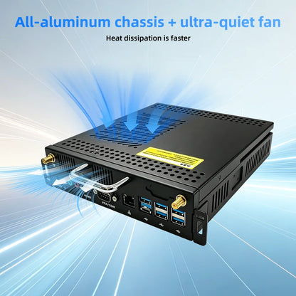 TexHoo OPS Mini PC Computer Intel Core I5 12450H Processor Windows 11 Pro For Conference Teach Screen Built-in Host Module WiFi