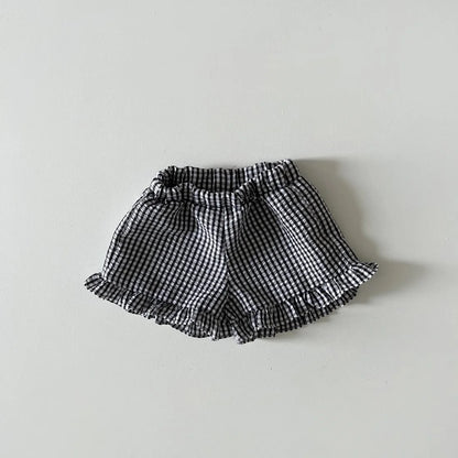 MILANCEL 2026 Summer Baby Clothing Set Toddler Ruffle Tee and Shorts 2Pcs Girls Suits Ruffle Tee Set