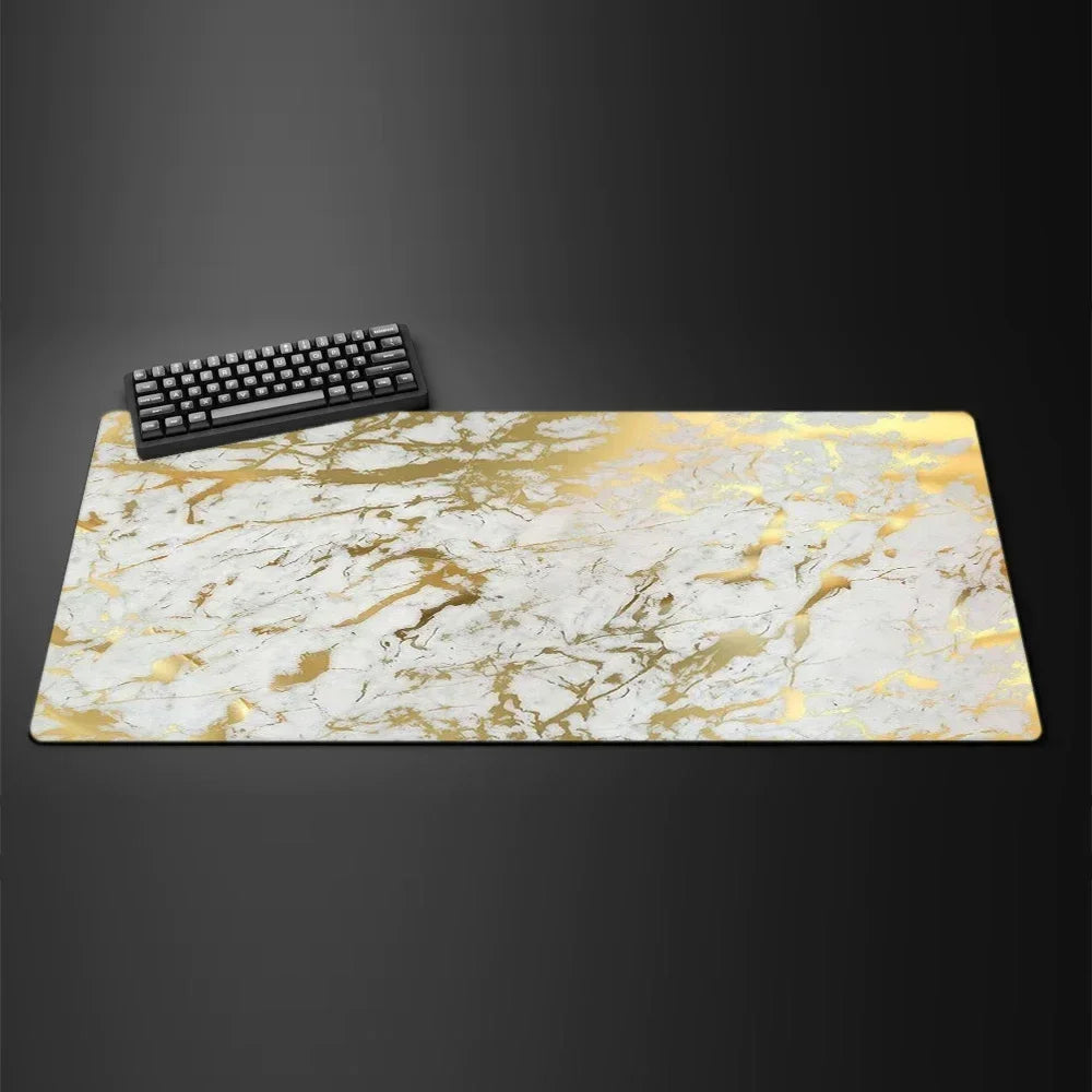 Marble Texture Mouse Pad New Large Computer Office Game Table Mats XXL 90x40 Rubber Anti-slip Gaming Keyboard Mat Long Desk Pads