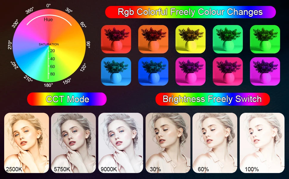 SOKANI X8 LED Photography Light Handheld RGB Light Tube Stick Video Soft Light APP Remote Control vs LUXCEO P200