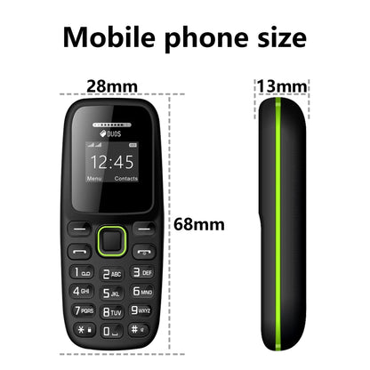 Button Mini Mobile Phone Bluetooth Earphone Dual SIM Cards Low Radiation Pocket Telephone Recording Alarm Backup Phone for Sport
