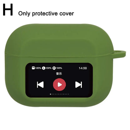 For A9 Pro Headset Case Earphone Case For Airpods Protective Cover Anti-Fall Shockproof Dustproof Transparent Silicone Case