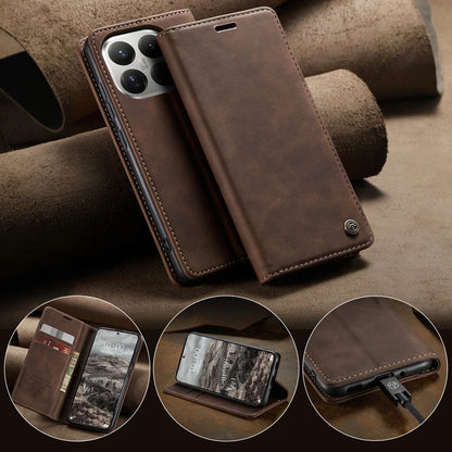For Xiaomi 15T Pro 15T CaseMe Magnetic Retro Leather Flip Wallet Stand Cover With Card Slot for Xiaomi Mi 15 T Pro