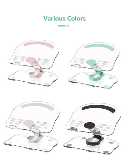 Foldable Tablet Support Office Desk Cell Phone Stand Telephone Versatile Grey Mobile Bracket