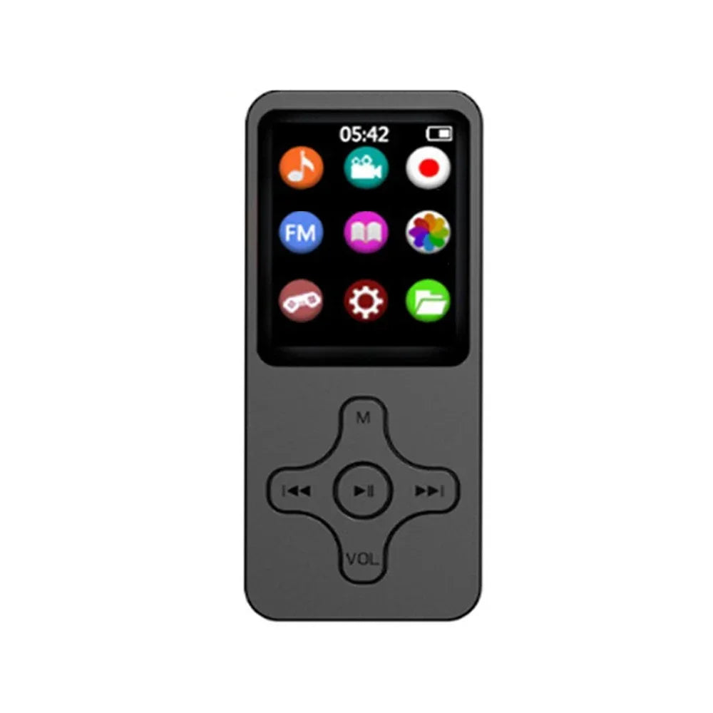 Portable Walkman Mini MP3 Player Bluetooth-compatible Speaker 8/16/32/64/128GB HiFi Music Speaker with FM Radio Recording E-book