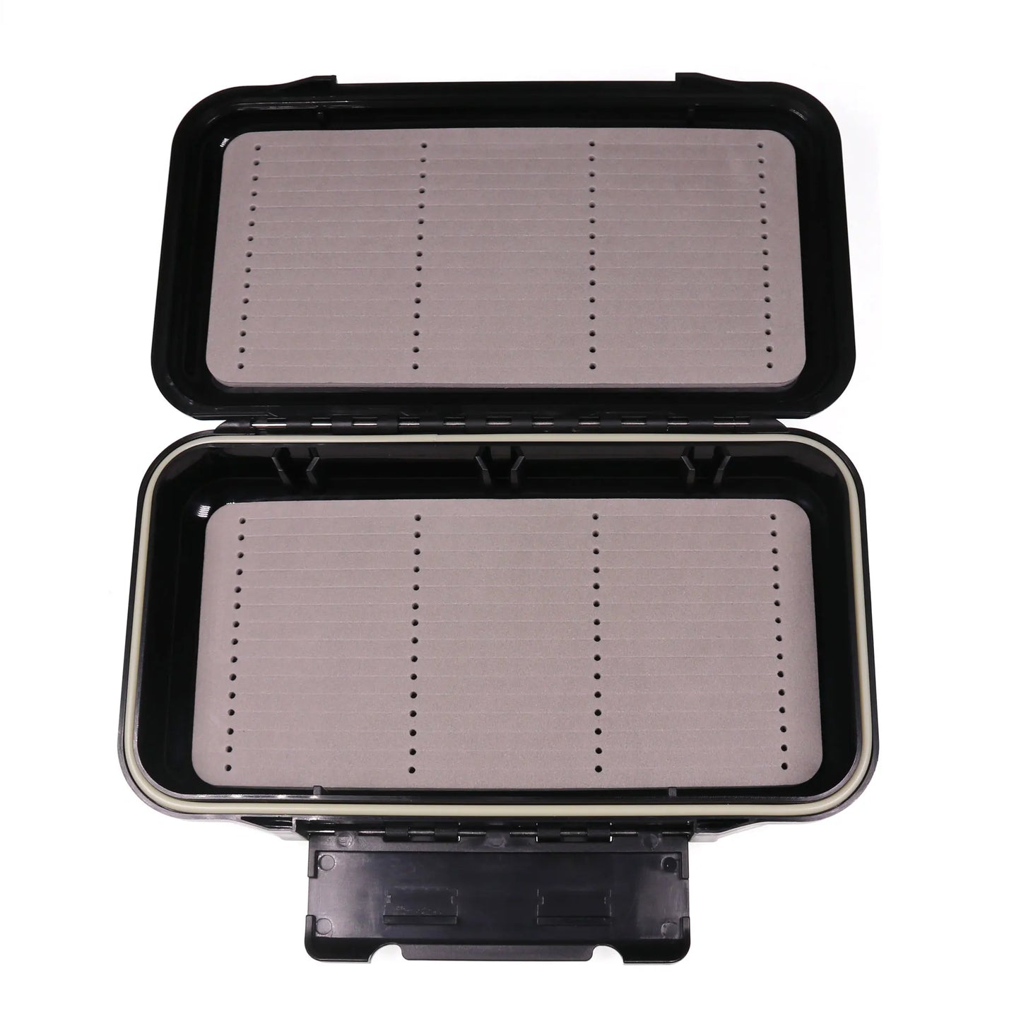 Wifreo 1PC Waterproof Stream Flies Combo Set Box Trout Fishing Fly Cases with Silicone Linear Dry WetNymph Storage Portable Case