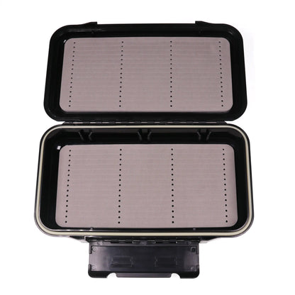 Wifreo 1PC Waterproof Stream Flies Combo Set Box Trout Fishing Fly Cases with Silicone Linear Dry WetNymph Storage Portable Case
