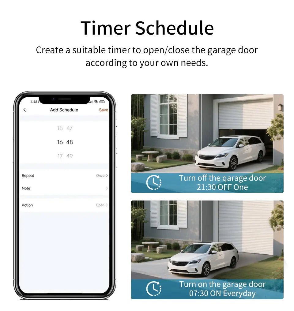 Tuya Smart Garage Door Switch Module Wifi 100-240V Gate Opener Controller for Alexa Google Home Assistant Yandex Voice Control