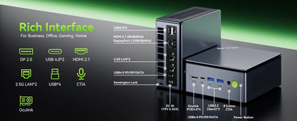 GMKtec Mini PC K11 K8 PLUS M7 AMD Ryzen R9 8945HS R7 8845HS 6850H Windows 11 WiFi6 2*DDR5 USB4.0 2.5G LAN OCulink Gamer Computer