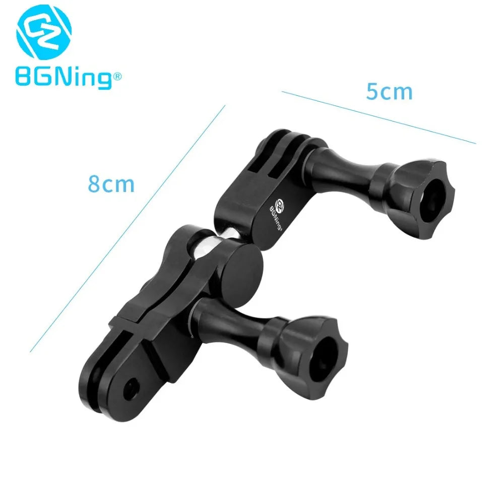 Universal Aluminum Arm Adapter Mount Bracket Connector W/ Knob 1/4'' Inch Screw for GoPro for OSMO Action YI Sports DSLR Cameras