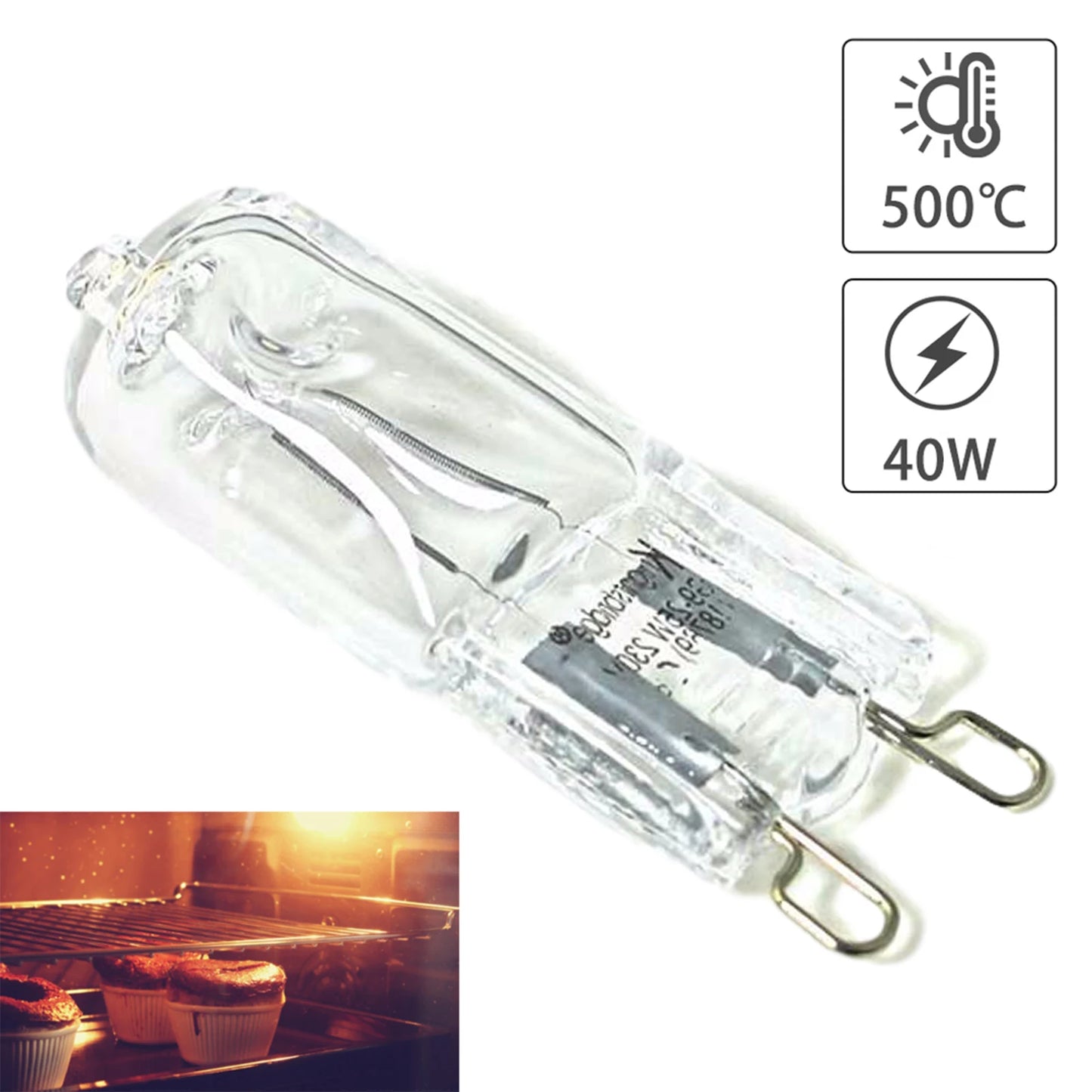 G9 Halogen Light Bulbs 110v 220v 25W/ 40W e27 Oven Bulb Lamp Warm White For Home Kitchen Refrigerators Ovens