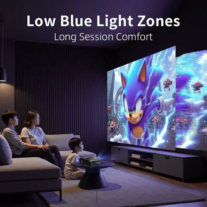 Smart 2K 4K Full HD 1080P Portable Projector Auto Focus Android WiFi Home Cinema Outdoor Game Video Beam Karaoke Projector